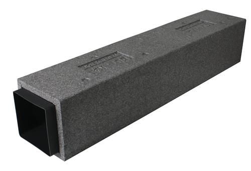 Isoleret aftræksrør therm 20 mm, 100 x150 x1000 mm