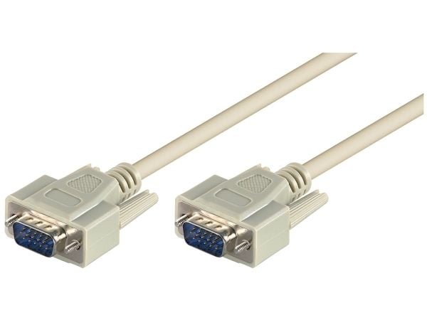 goobay - Videokabel - VGA - HD-15 (VGA) hane till HD-15 (VGA) hane - 5 m - grå