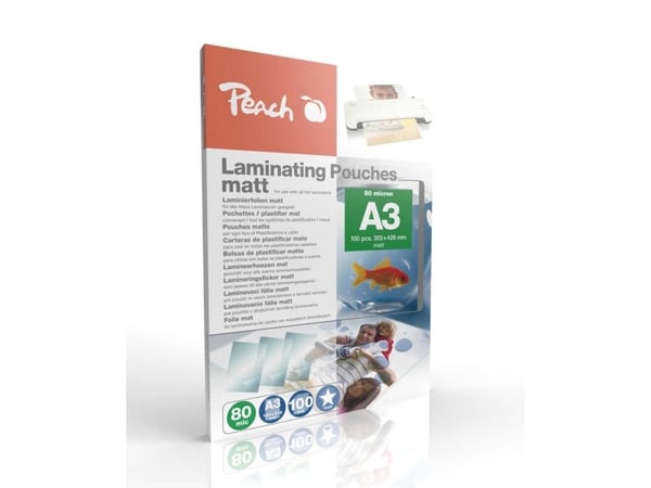 Peach S-PP580-15, Läpinäkyvä, Matta, A3, Thermal, 0,08 mm, 100 kpl