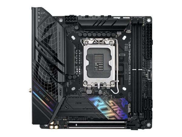 ASUS ROG STRIX B760-I GAMING WIFI - Hovedkort - mini-ITX - LGA1700-sokkel - B760 Chipset - USB 3.2 Gen 1, USB-C 3.2 Gen 1, USB-C 3.2 Gen 2x2, USB-C...