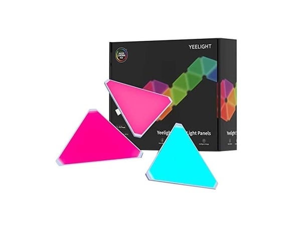 Yeelight Smart - Lyspanelsett - LED x 9 - total: 18 W - RGB-lys - trekant