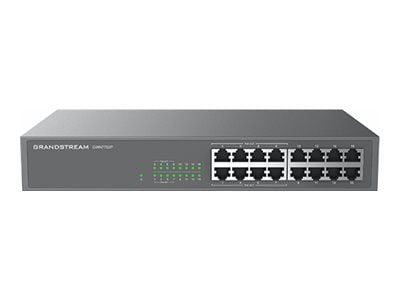 Grandstream GWN7702P - Switch - ohanterad - 8 x 10/100/1000 + 8 x 10/100/1000 (PoE+) - skrivbordsmodell, rackmonterbar - PoE+ (138 W)