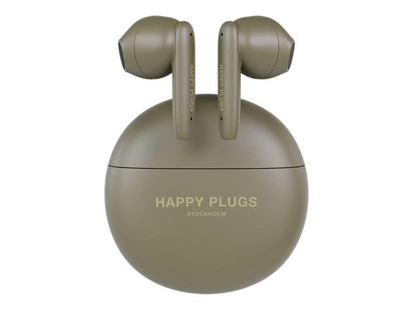 Happy Plugs JOY Lite - True wireless-hörlurar med mikrofon - öronknopp - Bluetooth - grön