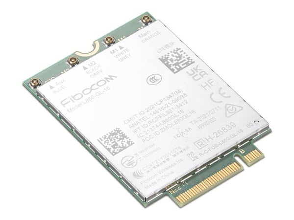 Fibocom L860-GL-16 - Trådløs mobilmodem - 4G LTE - M.2 Card - 1 Gbps - for ThinkPad X1 Carbon Gen 11 21HM, 21HN