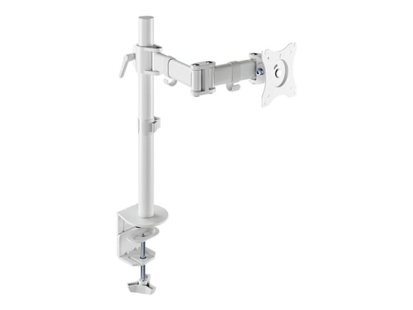 Neomounts NM-D135 - Monteringssett - full bevegelse - for LCD-skjerm - hvit - skjermstørrelse: 10"-30" - klemmemonterbar, malje, skrivebordsmonterbar