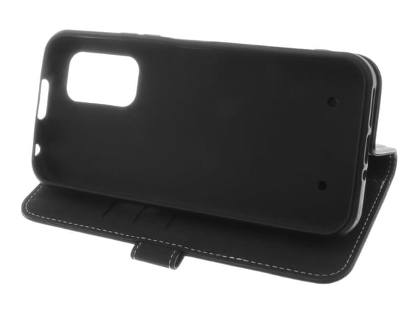 Insmat Exclusive - Lommebok for mobiltelefon - ekte skinn, termoplast-polyuretan (TPU), kartong+papir+aluminiumsfolie - for Nokia XR21