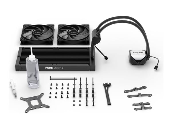 be quiet! Pure Loop 2 - Væskekjølesystem for prosessor - Radiatorstørrelse: 280 mm - (for: LGA1700, LGA1200, LGA1150, LGA1151, LGA1155, AM5, AM4) -...