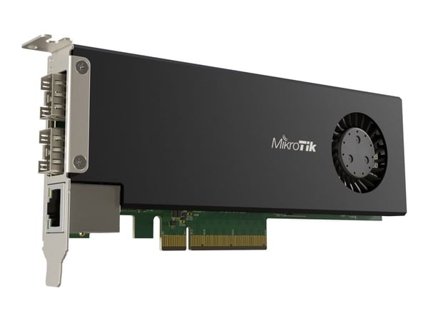 MikroTik CCR2004-1G-2XS-PCIE - Utvidelsesmodul - PCIe - Gigabit Ethernet x 1 + 25 Gigabit SFP28 x 2
