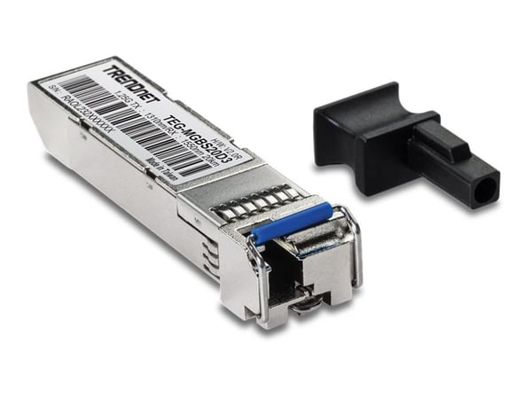 TRENDnet TEG MGBS20D3 - SFP (mini-GBIC) transceivermodul - 1GbE - 1000Base-LX, Fiberkanal - LC-enkeltmodus - opp til 20 km - 1550 (RX) / 1310 (TX) ...