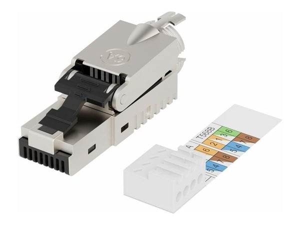 Lanview LVN125417, RJ45, Sinkki, Uros, Suora, Cat6a, F/UTP (FTP)