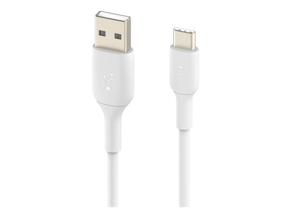 Belkin CAB001BT3MWH, 3 m, USB A, USB C, Valkoinen