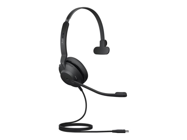 Jabra Evolve2 30 MS Mono - Hodesett - on-ear - kablet - USB-C - Certified for Microsoft Teams