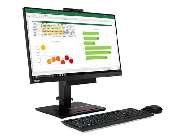 Lenovo ThinkCentre Tiny-in-One 24 Gen 4 - LED-skjerm - 24" (23.8" synlig) - 1920 x 1080 Full HD (1080p) - 250 cd/m² - 1000:1 - 4 ms - DisplayPort -...