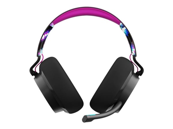 Skullcandy SLYR PRO - Hodesett - full størrelse - kablet - USB, 3,5 mm jakk - lydisolerende - black digi hype