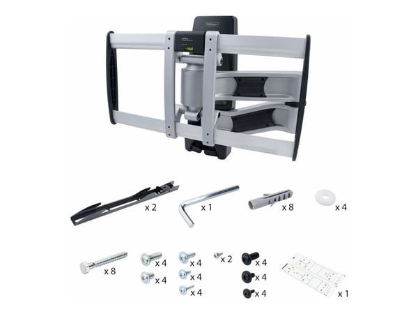 Startech Articulating TV Wall Mount, VESA Wall Mount Supports 65 inch/99lb/Flat/Curved TVs, Retractable Low Profile Wall Mount TV Bracket, Adjustab...
