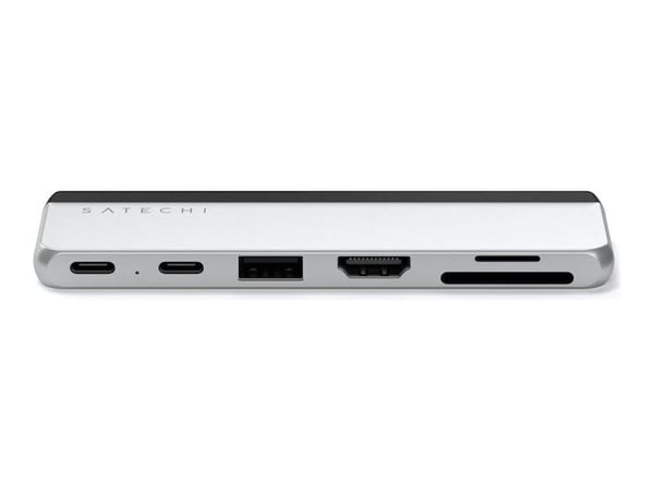 Satechi Dual USB-C Hub - telakointiasema - tabletille - USB-C x 2 - HDMI, USB4