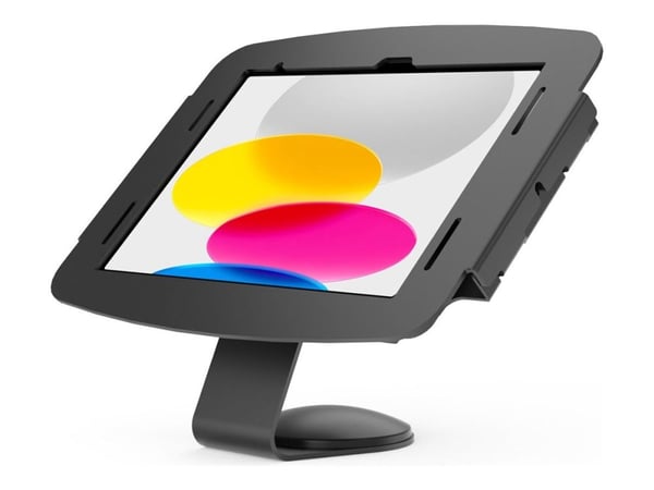 Compulocks iPad 10.2" Space Enclosure Core Counter Stand or Wall Mount - Innhegning - for nettbrett - fast 45 grader - metall - svart - veggmonterb...