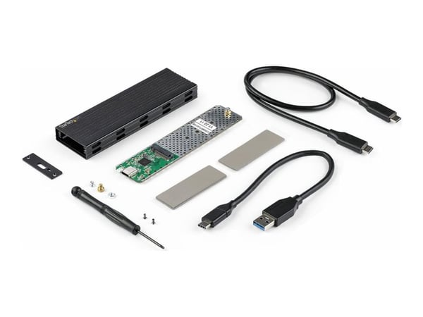 StarTech.com SM2E1BMU31C, SSD-kotelo, M.2, M.2, 10 Gbit/s, USB-liitettävyys, Musta
