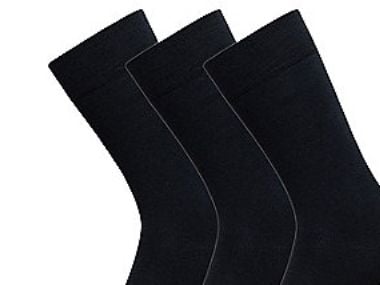 ProActive sukat kokoa 40-43 - Bambusukat mustat, korkealaatuiset, 3 parin pakkaus