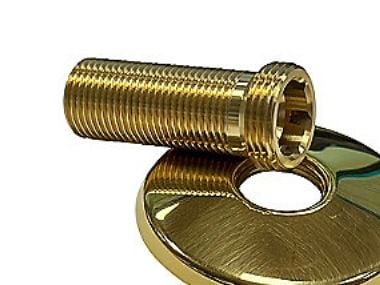 Tilgangs stk. 60mm - Med Ø70 Roset. Poleret messing