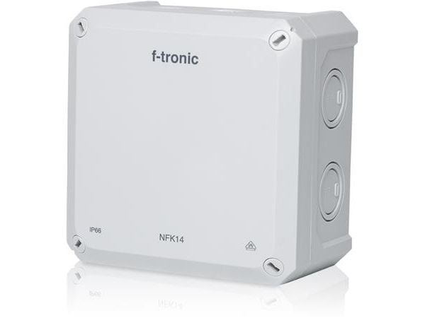 F-TRONIC liitäntärasia NFK14GR 140x140x81mm IP66 harmaa