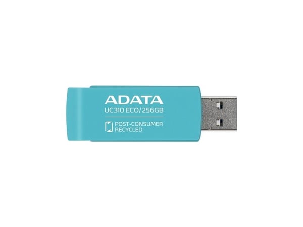 ADATA UC310 ECO - USB-flashstasjon - 256 GB - USB 3.2 Gen 1 - grønn