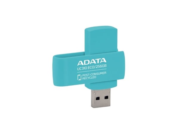 ADATA UC310 ECO - USB-flashstasjon - 256 GB - USB 3.2 Gen 1 - grønn