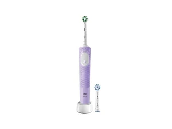 Oral-B Vitality Pro, Aikuinen, Pyörivä/värähtelevä hammasharja, Päivittäinen käyttö, Super sensitive, Herkkä, Violetti, 2 min, Akku
