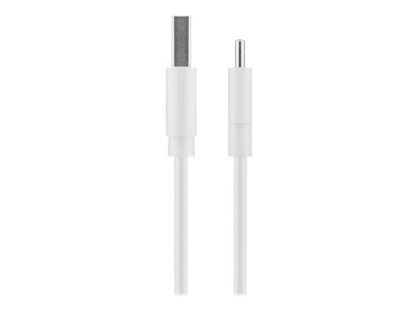goobay - USB-kabel - USB (hann) til USB-C (hann) - USB 2.0 - 5 V - 3 A - 3 m - rund - hvit