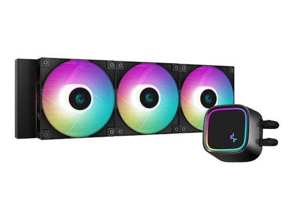 Deepcool LE720 - Processorkylare - Elementstorlek: 360 mm - (för: LGA1155, LGA1150, LGA1151, AM4, LGA1200, LGA1700, AM5) - koppar - 120 mm - svart
