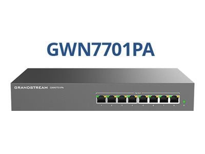 Grandstream GWN7700 Series GWN7701PA - Kytkin - Hallitsemattomasti - 8 x 10/100/1000 (8 PoE)