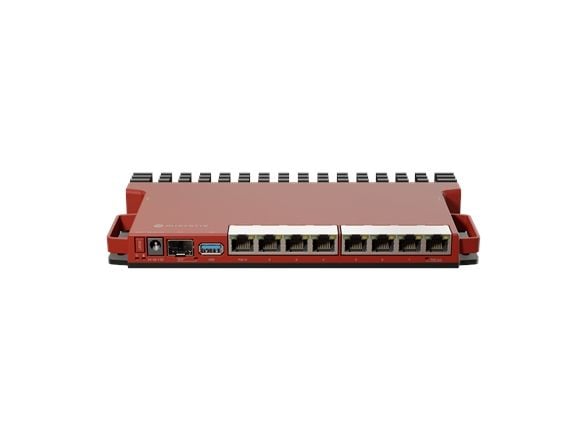 MikroTik L009 Series L009UIGS-RM - Router 9-ports-switch - 1GbE, 2.5GbE 2,4 GHz - DIN-skenmonterbar