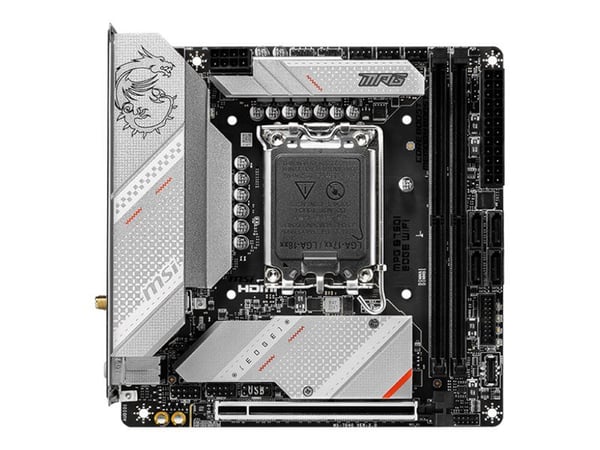 MSI MPG B760I EDGE WIFI, Intel, LGA 1700, Intel® Celeron®, Intel® Pentium® Gold, LGA 1700, DDR5-SDRAM, 96 GB