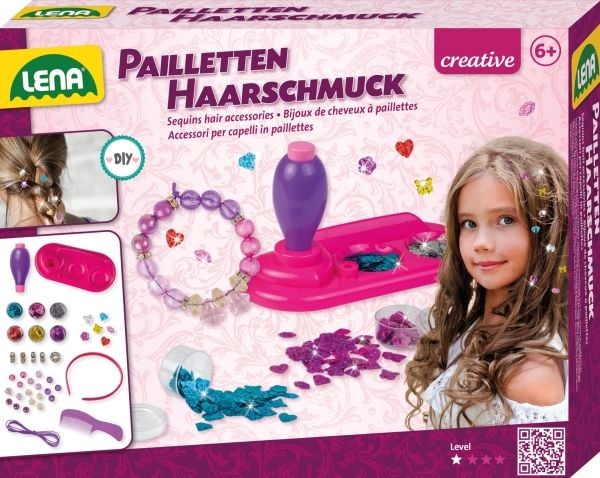 Lena 42718, Sett med hårpynt til barn, 6 år, Flerfarget