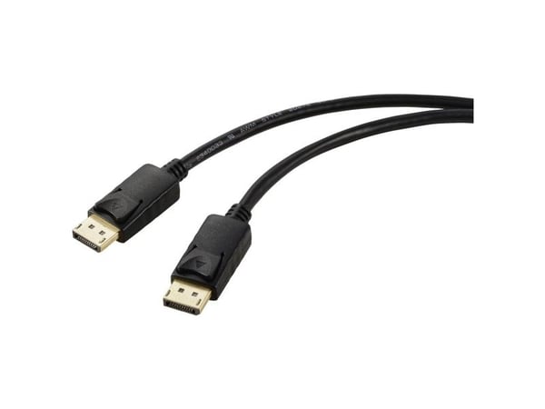 Renkforce RF-5771514, 2 m, DisplayPort, DisplayPort, Hankjønn, Hankjønn, 3840 x 2160 piksler