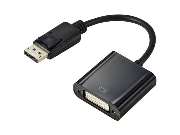 Renkforce RF-5771774, DisplayPort, DVI 24+5 pin, 0,15 m, musta