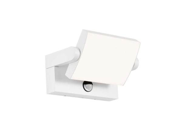 V-tac 17W LED vegglampe for utendørs, hvit, 4000K, IP65, med bevegelsessensor