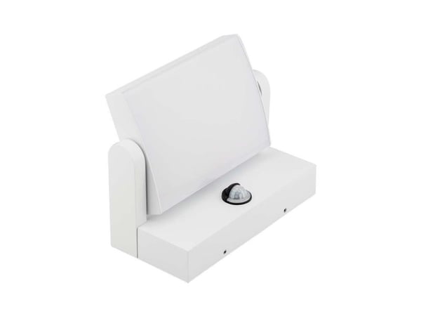 V-tac 17W LED vegglampe for utendørs, hvit, 4000K, IP65, med bevegelsessensor