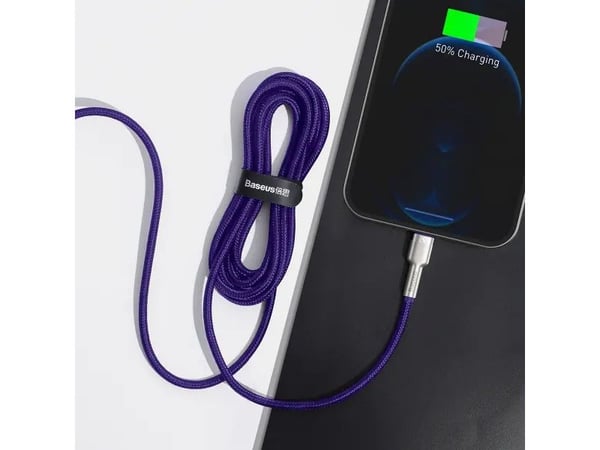 USB-Lightning-kaapeli Baseus Cafule, 2.4A, 2m (violetti)