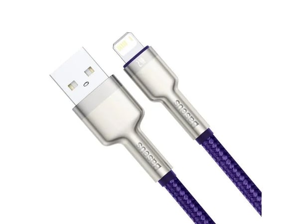 USB-Lightning-kaapeli Baseus Cafule, 2.4A, 2m (violetti)