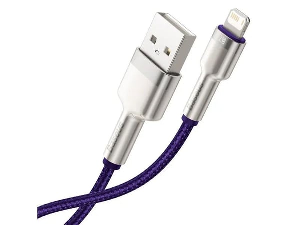 USB-Lightning-kaapeli Baseus Cafule, 2.4A, 2m (violetti)