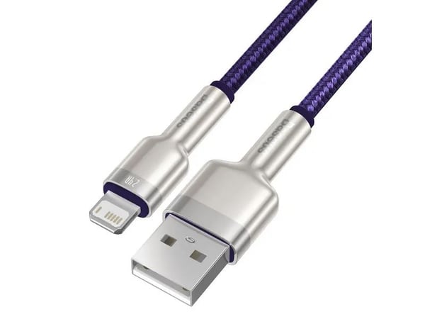USB-Lightning-kaapeli Baseus Cafule, 2.4A, 2m (violetti)