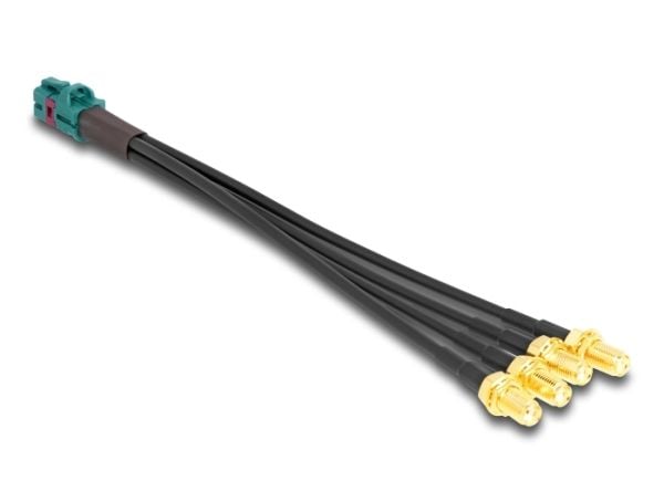 Delock kabel Mini FAKRA Z hunn quad til 4 x SMA hunn A-type