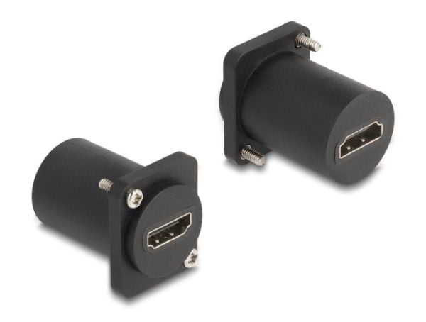 Delock - HDMI-adapter - HDMI hona D-Typ till HDMI hona D-Typ - svart
