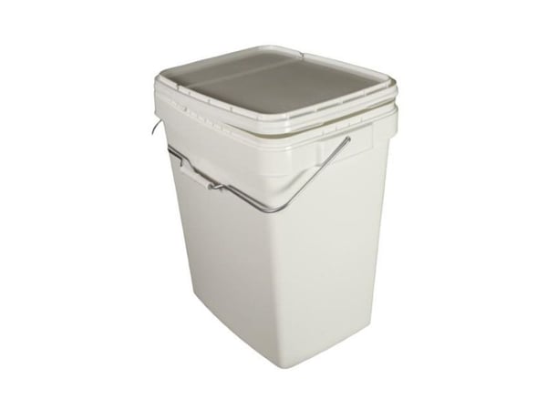 Affek Design SQUARE boks med lokk 31x30x40 cm 25L WHT