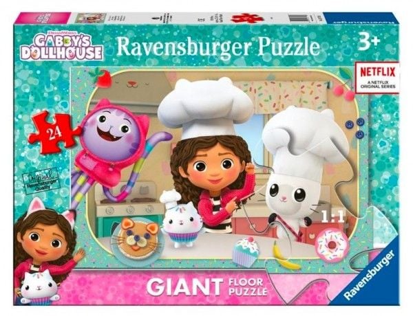 Ravensburger Gabby''s Dollhouse, 24 stykker, Fjernsyn/ filmer, 3 år