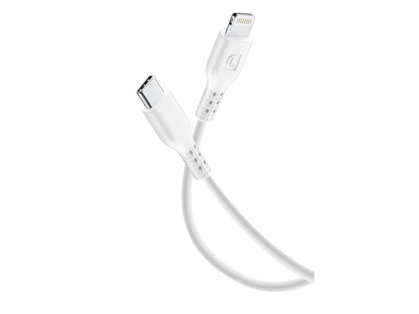Cellularline 8018080347849, 1,2 m, Lightning, USB C, Hvit, 40 g, 1000 mm