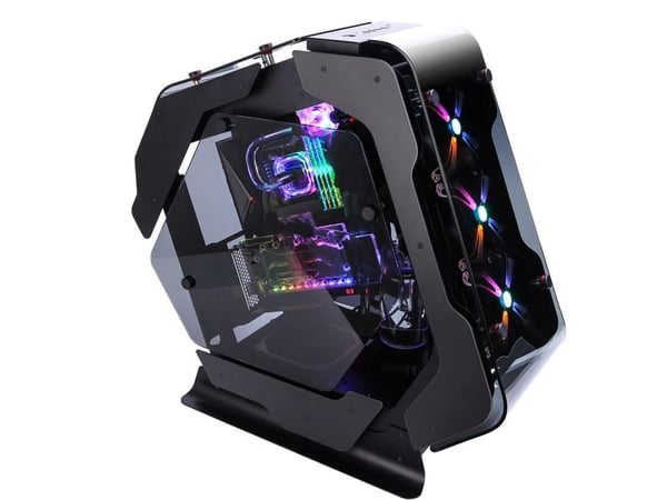 ZALMAN Z-MACHINE 500 - Mid tower - utvidet ATX (E-ATX) - sidepanel med vindu (herdet glass) - ingen strømforsyning - USB/lyd
