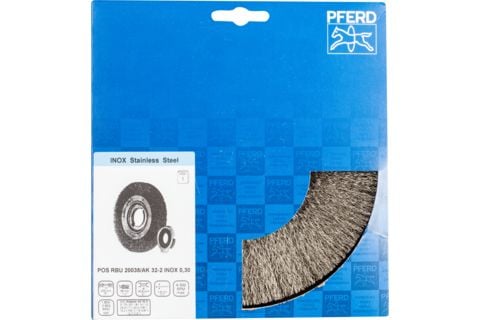 PFERD POS RBU 20038/AK32-2 INOX 0,30, 20 cm, 20 cm, Stål, Metal uden jern, Bronze, Rustfrit stål, Aluminium, 4500 rpm