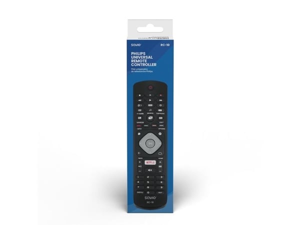SAVIO RC-10 - Universell fjärrkontroll - infraröd - svart